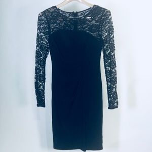 Andre Oliver Black Lace Cocktail Dress